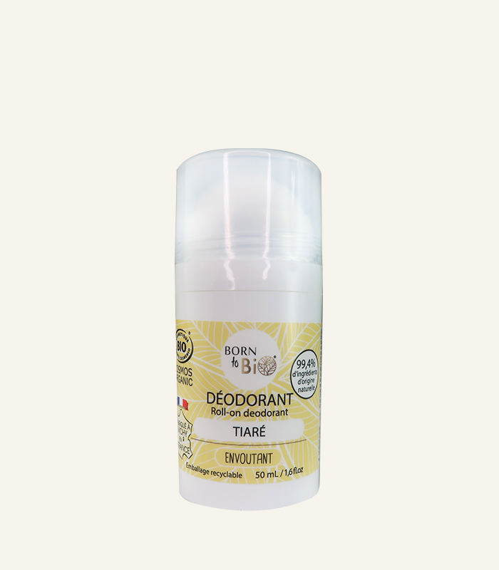 Deodorant roll-on tiare monoi bio, 50 ml