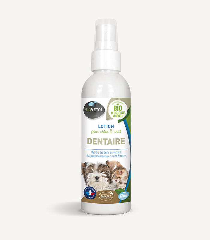 Loțiune spray dentară bio anti-tartru pentru caței și pisici