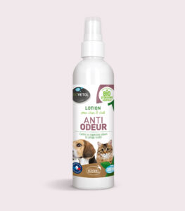 Loțiune spray bio odorizantă pentru caței și pisici