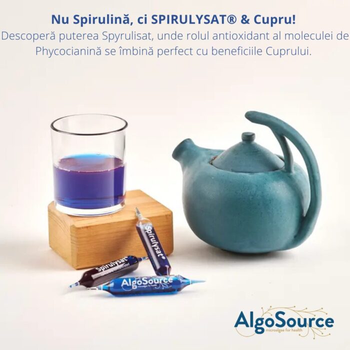 Spirulysat și cupru, 20 fiole, Algosource