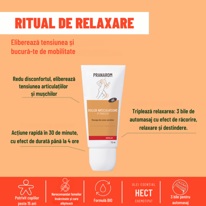 Roller Mușchi și Articulații Bio 75 ml