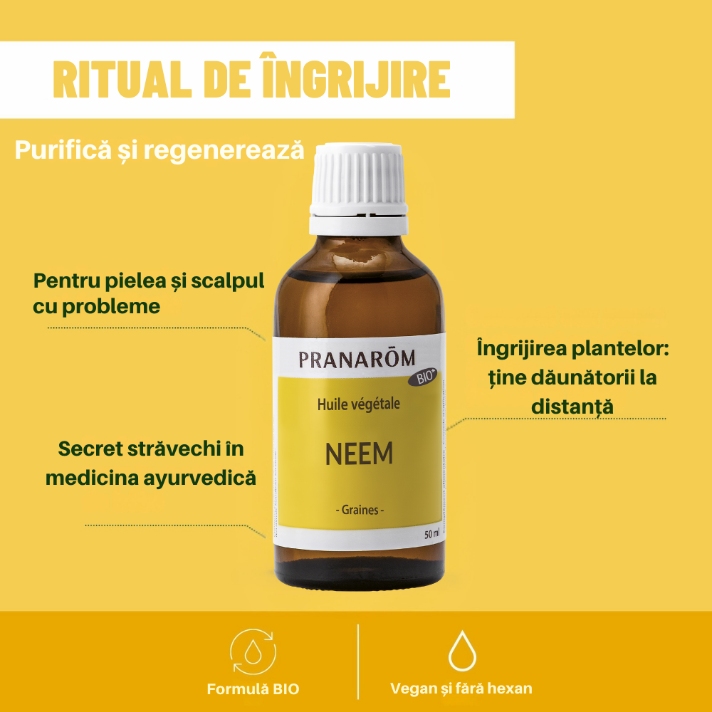 Ulei Neem Bio 50 ml Ulei Neem Bio 50 ml