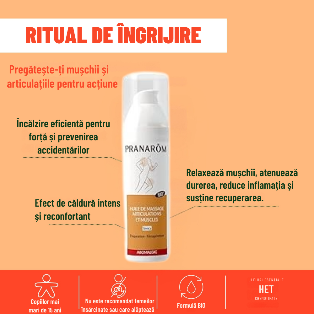 Ulei masaj Articulații și Mușchi Bio Ulei masaj Articulații și Mușchi Bio