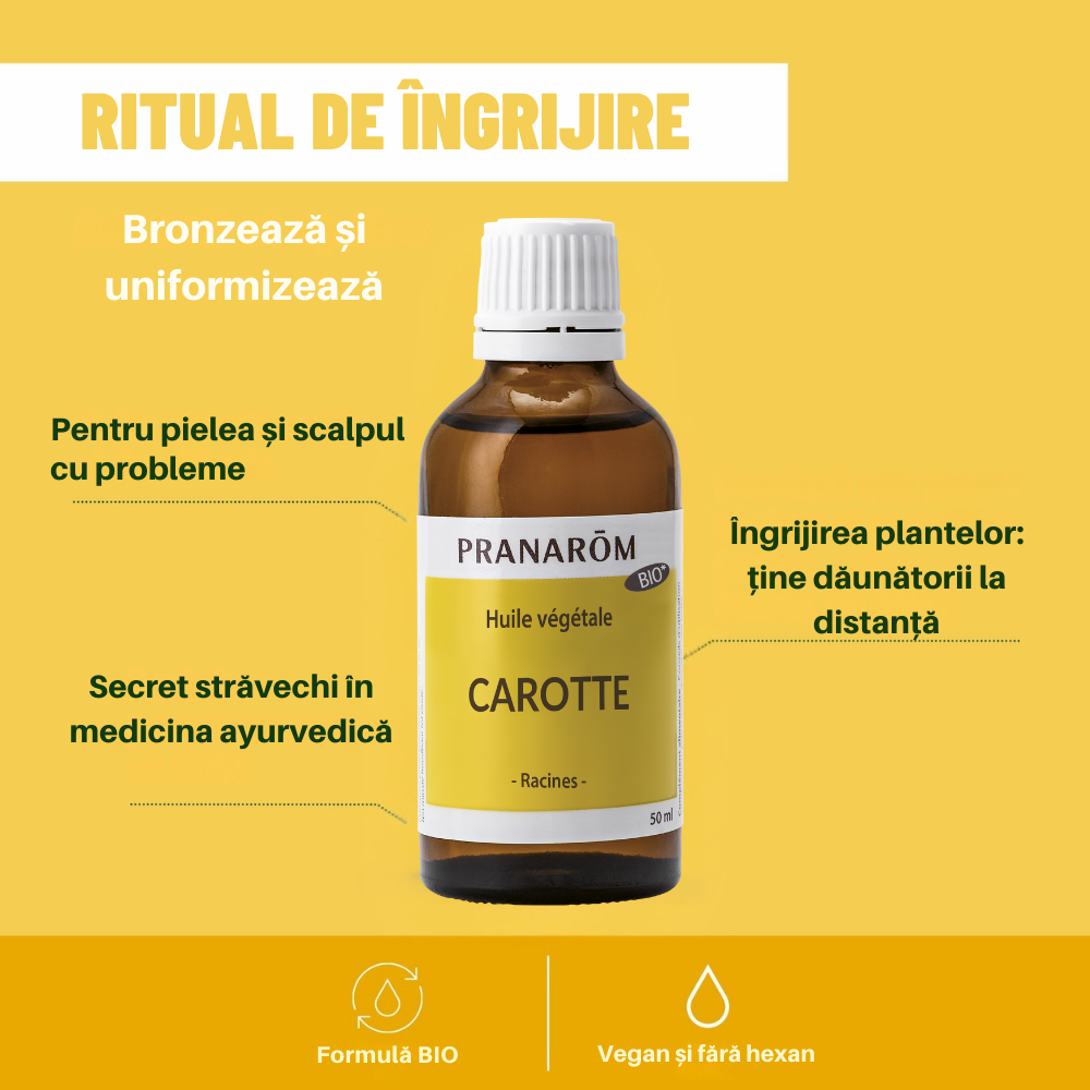 Ulei morcov bio 50 ml Ulei morcov bio 50 ml