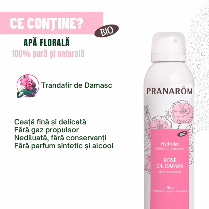 Apa florala trandafir Bio 150 ml