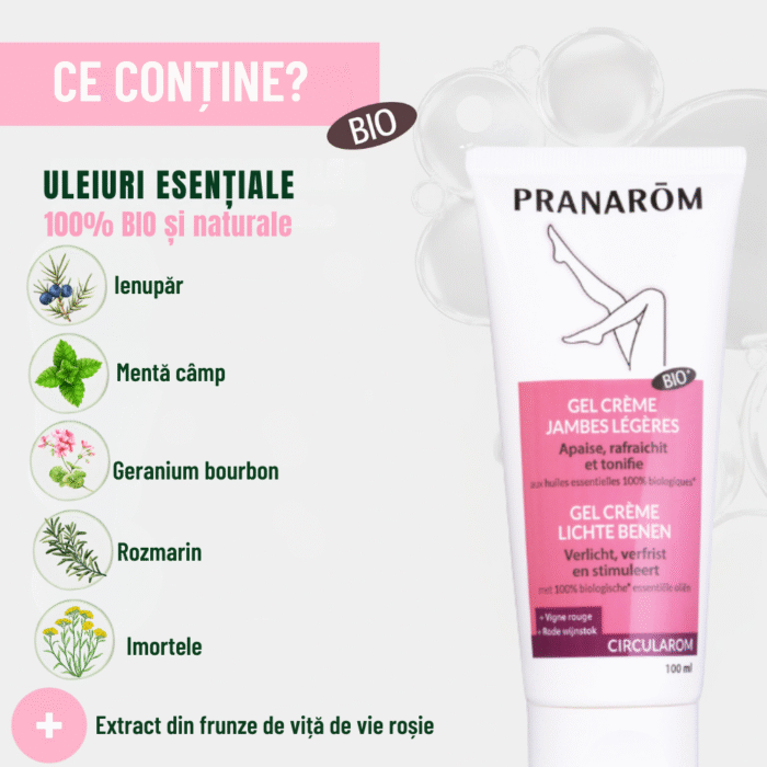 Gel-cremă Jambes Legeres Bio 100ml