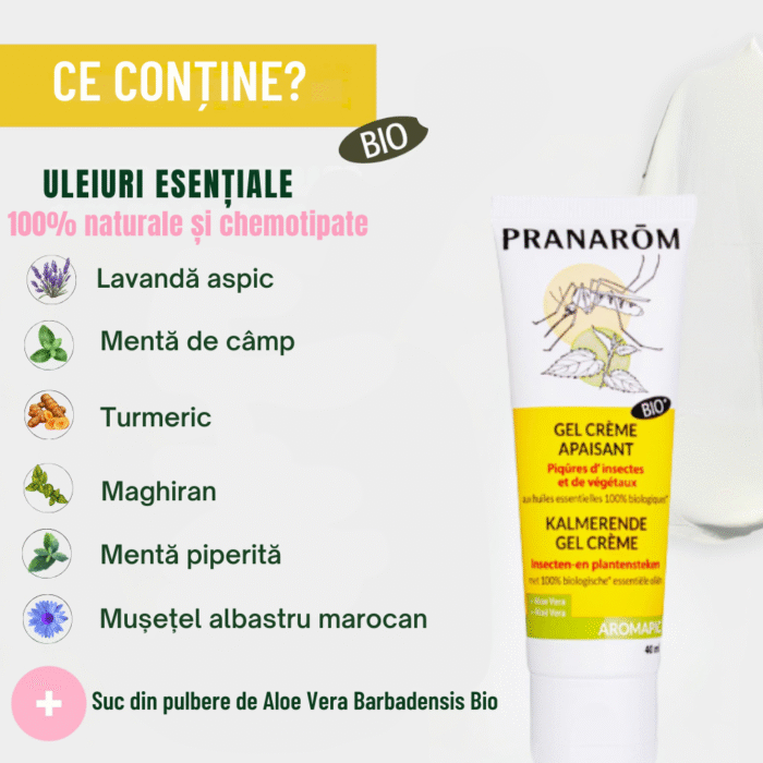Gel cremă calmant Bio calmant după întepaturi, zgâriert