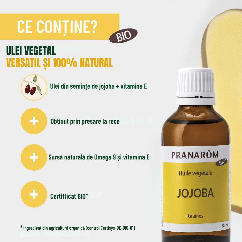Ulei Jojoba bio 50 ml Ulei Jojoba bio 50 ml