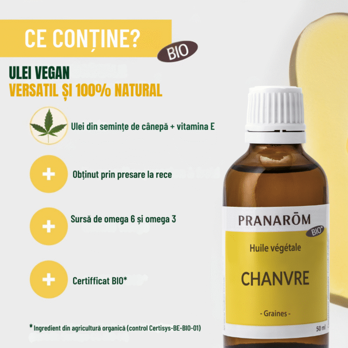 Ulei de cânepă bio 50ml