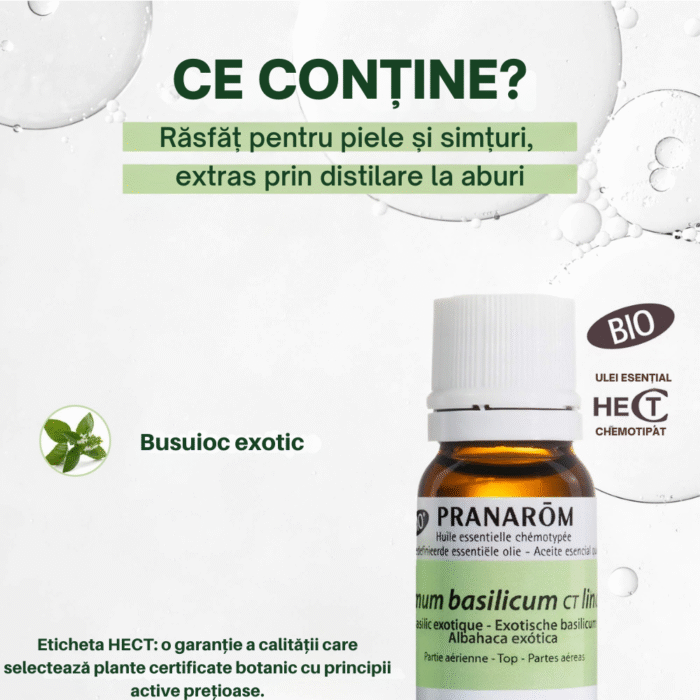 Ulei esențial de Busuioc exotic Bio 10 ml