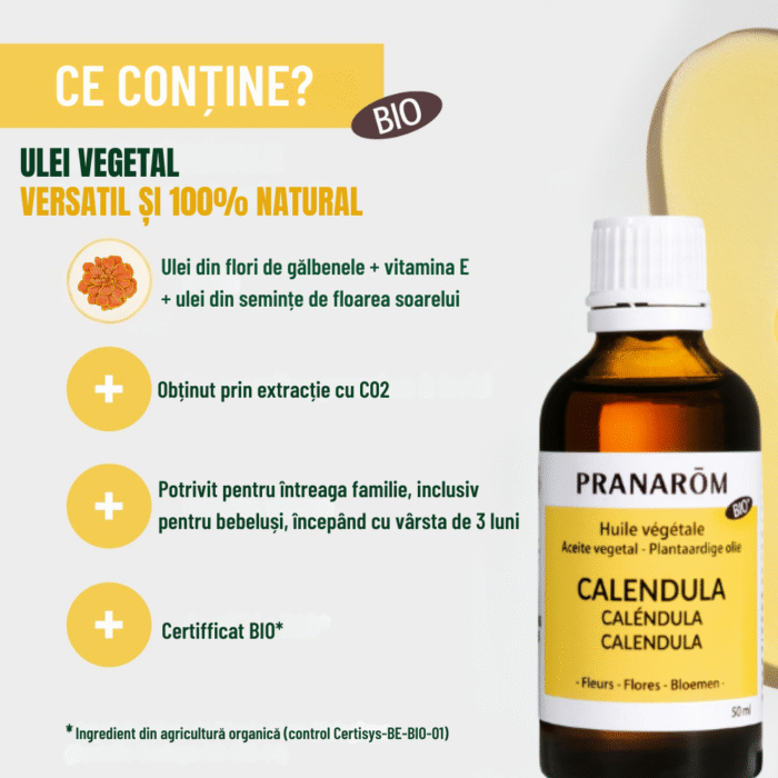 Ulei galbenele bio 50 ml