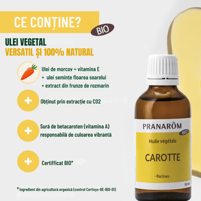 Ulei morcov bio 50 ml