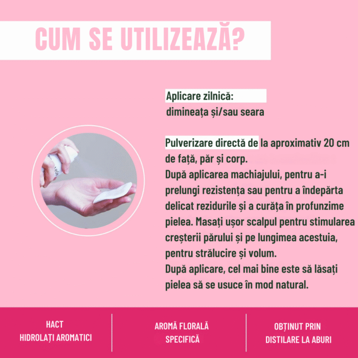 Apa florala trandafir Bio 150 ml