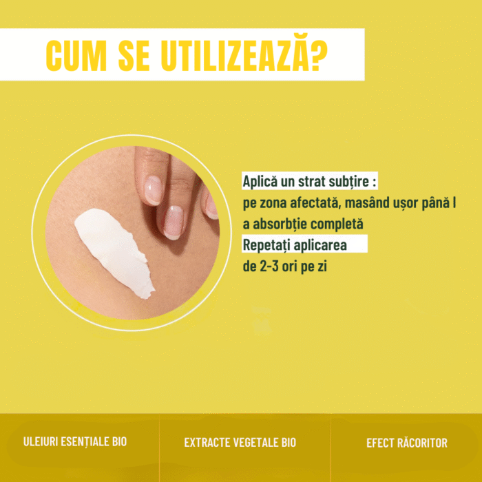 Gel cremă calmant Bio calmant după întepaturi, zgâriert