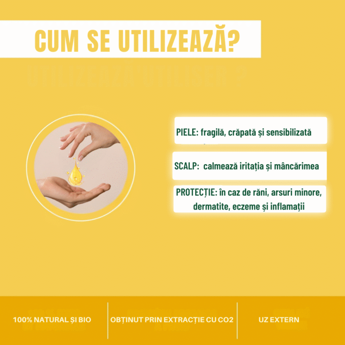 Ulei galbenele bio 50 ml
