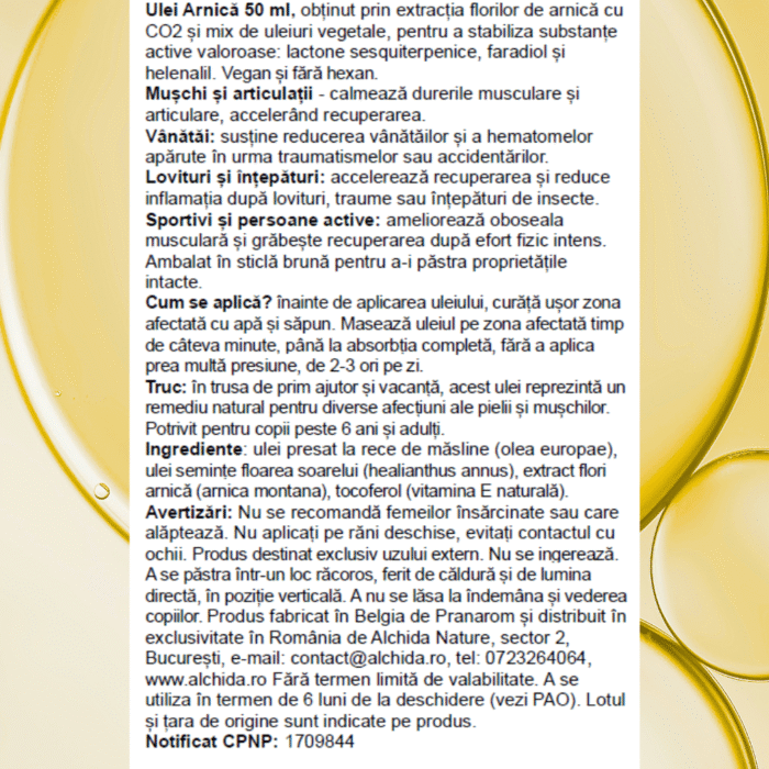 Ulei de arnică 50ml