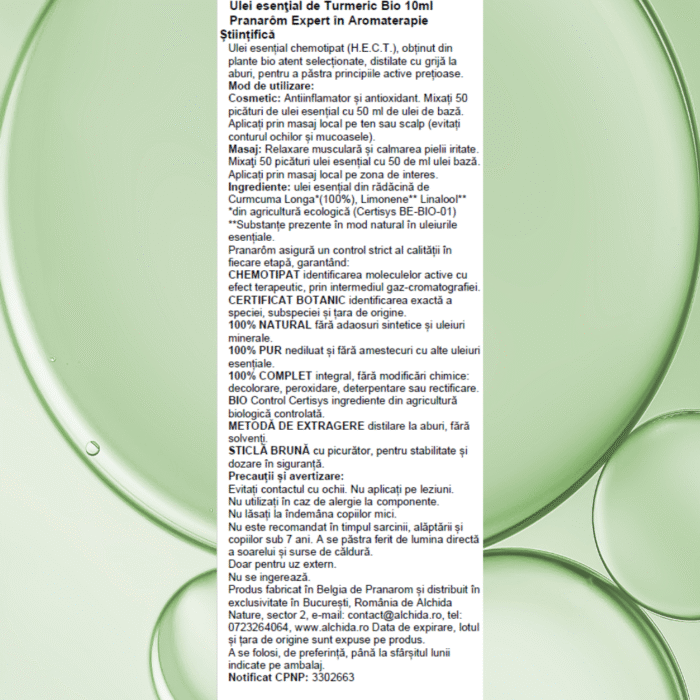 Ulei esențial de Turmeric Bio
