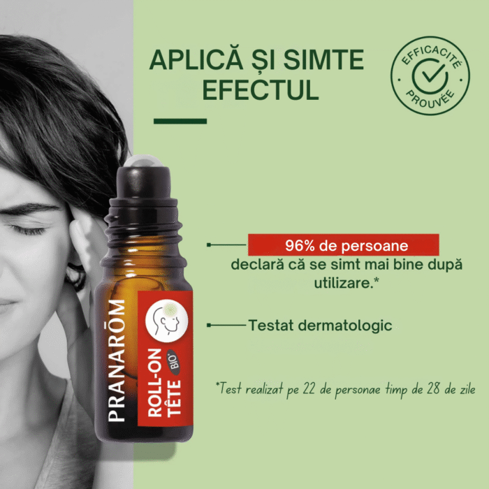 Aromalgic Roll-on dureri de cap bio 5 ml