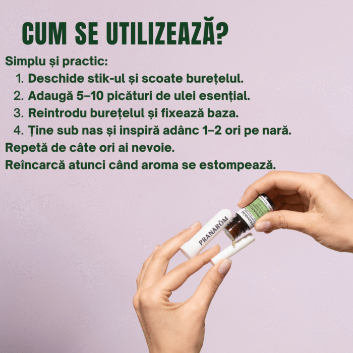 Inhalator nazal Stick aromoterapie Pranarom